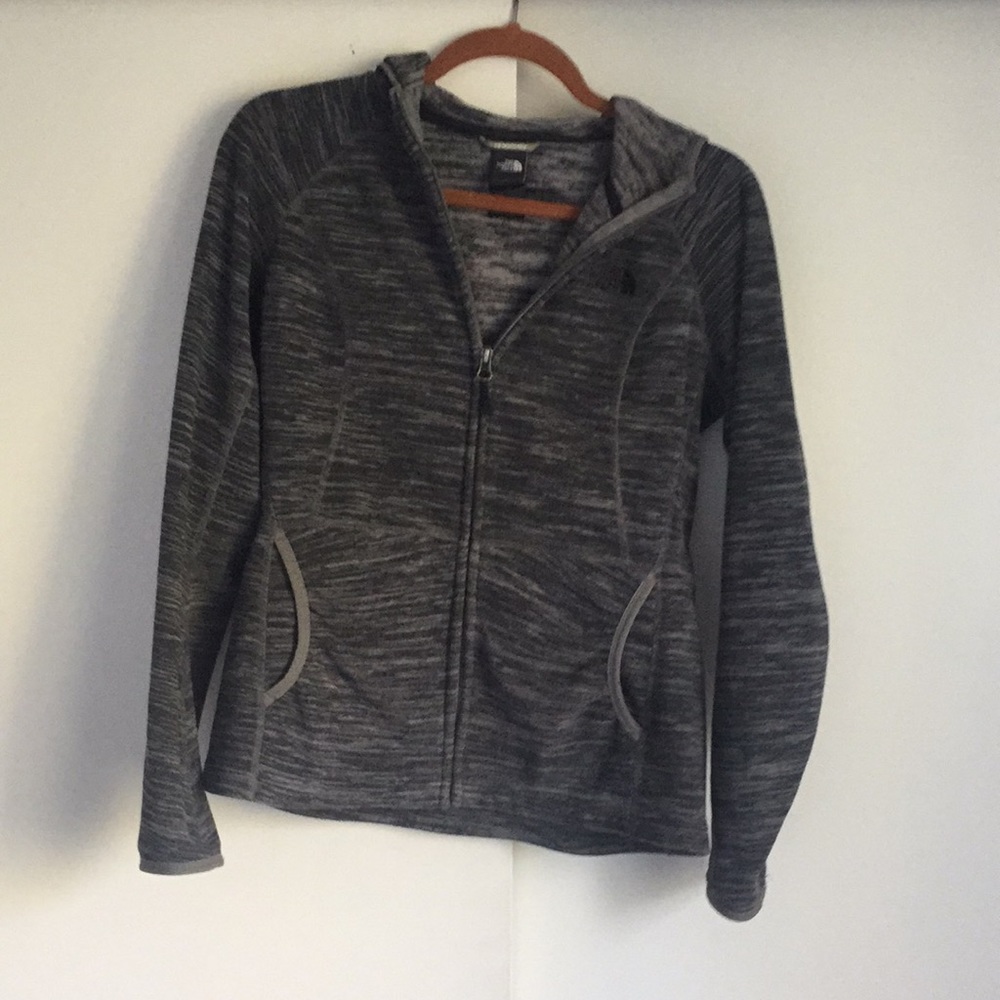 North face zip fleece hoodie